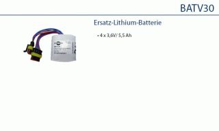 Daitem BATV30 Lithium-Batteriepack (4x3,6V/5,5Ah) für ASIR 408-27D