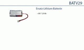Daitem BATV29 Batterie-Lithium 6V/1,8Ah 6V/1,8Ah