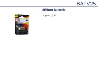 Daitem BATV25 Batterie-Lithium für 158-27D