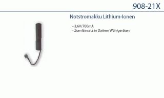 Daitem 908-21X Ersatzakku Lithium-Ion zur