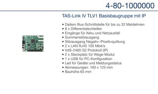 Daitem 4-80-1000000 TAS-Link IV TLV1 Basisbaugruppe mit IP