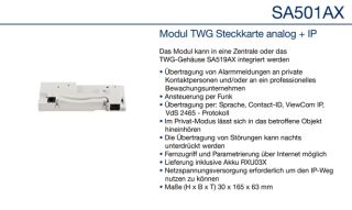 Daitem SA501AX Modul TWG Steckkarte analog + IP