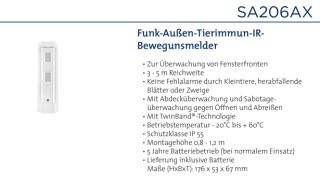 Daitem SA206AX Funk-Außen-IR-Bewegungsmelder