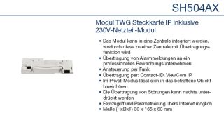 Daitem SH504AX Modul TWG Steckkarte IP