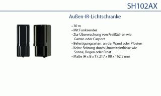 Daitem SH102AX Funk-Lichtschranke, 30m