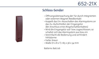 Daitem 652-21X Schloss-Sender, braun