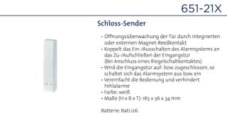 Daitem 651-21X Schloss-Sender, weiß