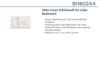 Daitem BH802AX Deko-Cover Arktikweiß für Code-