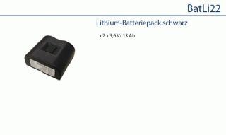 Daitem BATLI22 Lithium-Batteriepack 2 x 3,6 V/13 Ah