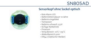 Daitem SN805AD Ersatz-Melderkopf Optisch