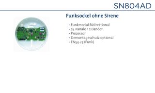 Daitem SN804AD Ersatz-Funk-Sockel ohne Sirene