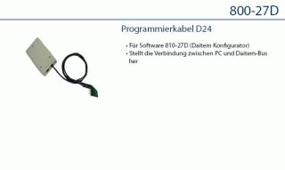 Daitem 800-27D Programmierkabel D24 Daitem-Bus / USB