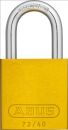 Abus Vorhangschloss Aluminium 72/40Hb40 Gelb Vs.