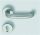FH-U-Form Rosettendrückergarnitur / 9 mm 356100 /  EDELSTAHL / festdrehbar