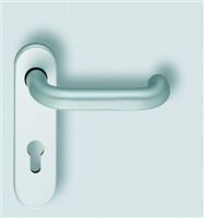FH-Verdeckschild-Drückerkurzbeschlag / 9 mm 307100 /  F1-elox. / festdrehbar