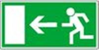Rettungswegschilder / Symbol links