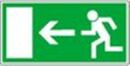 Rettungswegschilder / Symbol links