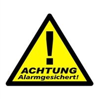 KBV Warnaufkleber "Achtung Alarmgesichert" – 42330