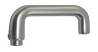 Drückerlochteil / U-Form / F1-elox.