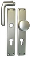 Wechsellangschildgarnitur 230 x 40 mm PZ-gelocht/ 72 mm / F2-elox.