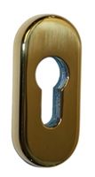 Schiebeschutzrosette für Met.-Türen/ oval 461/14, MP (M1), 14 mm Stärke