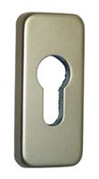 Schiebeschutzrosette für Met.-Türen/ eckig 461/14, F2, 14 mm Stärke