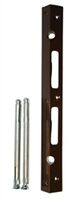 Winkel-Schließblech mit Mauerdübelveranker. 300x25x25, BRAUN