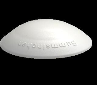 Hansi Türpuffer Bummsinchen, Ø 40 × 12 mm, weiß